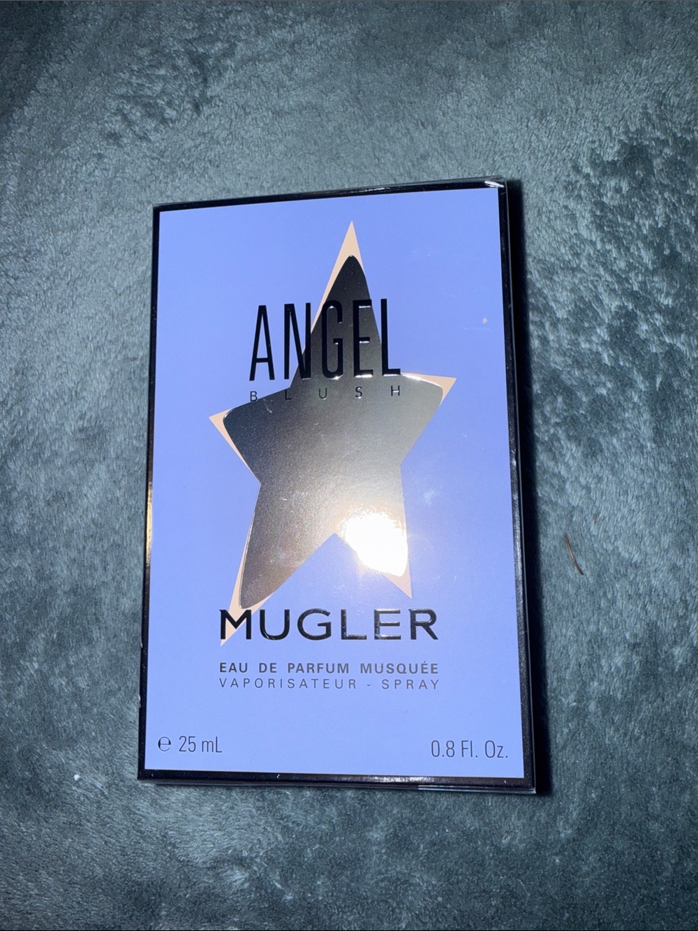 Mugler Angel Blush Wall Art - Light Blue with Metallic Star